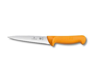Нож кухонный VICTORINOX Swibo/(5.8412.15) стальной обвалочный для мяса лезв.150мм прямая заточка жел