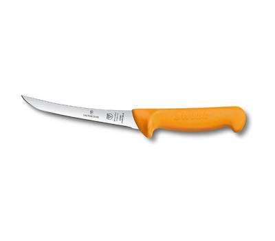 Нож кухонный VICTORINOX Swibo/(5.8404.16) стальной обвалочный для мяса лезв.160мм прямая заточка жел