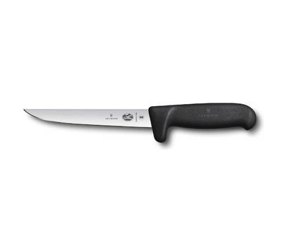 Нож кухонный VICTORINOX (5.6003.15M) стальной обвалочный лезв.150мм прямая заточка черный.
