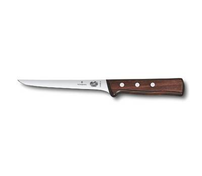 Нож кухонный VICTORINOX 5.6406.15 стальной обвалочный лезв.150мм прямая заточка черный.