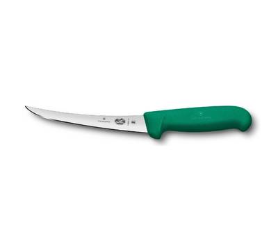 Нож кухонный VICTORINOX Fibrox/(5.6604.15) стальной разделочный для мяса лезв.150мм прямая заточка з