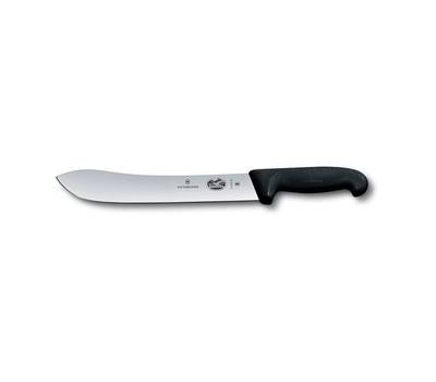 Нож кухонный VICTORINOX Swibo/(5.7403.31) стальной разделочный лезв.310мм прямая заточка черный.