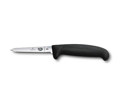 Нож кухонный VICTORINOX Fibrox (5.5903.08) стальной для птицы лезв.80мм прямая заточка черный.