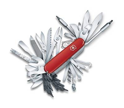 Нож перочинный Victorinox SwissChamp XXL (1.6795.XXL) 91мм 73функц. красный подар.коробка