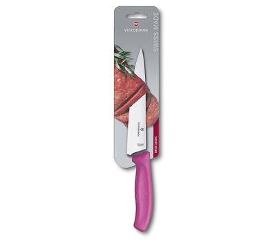 Нож кухонный VICTORINOX 6.8006.19L5B разделочный, 19 см роз.