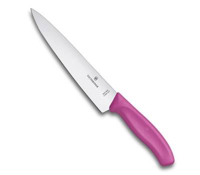 Нож кухонный VICTORINOX 6.8006.19L5B разделочный, 19 см роз.