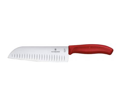 Нож кухонный VICTORINOX 6.8521.17B Santoku, 17 см, красный