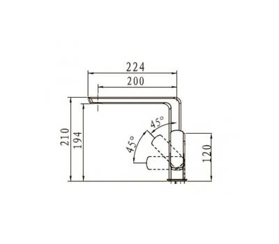 Смеситель для кухни KAISER 53044