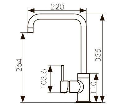 Смеситель для кухни KAISER 26844-4