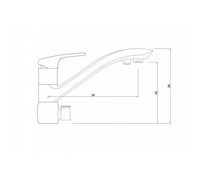 Смеситель для кухни KAISER 39066-4