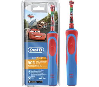 Электрическая зубная щетка ORAL-B Kids Cars красный/белый