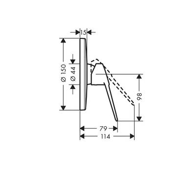 Внешняя часть смесителя для душа Hansgrohe 71 365 000