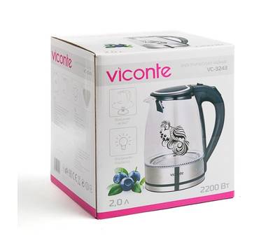 Чайник электрический VICONTE VC-3243 стекло