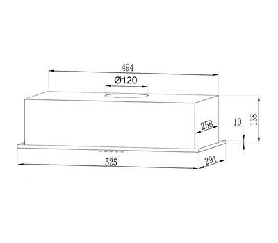 Вытяжка для кухни LEX GS Bloc LIGHT 600 INOX нержавеющая сталь