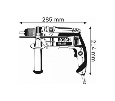 Дрель ударная BOSCH GSB 16 RE (БЗП) (500)