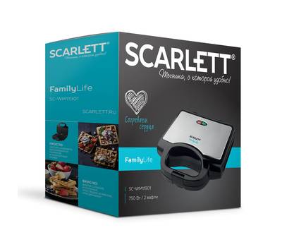 Вафельница SCARLETT SC-WM11901 вафельница сталь с черным