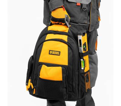 Рюкзак для инструмента DENZEL 365х190х430 мм, 3 отделения, 26 карманов