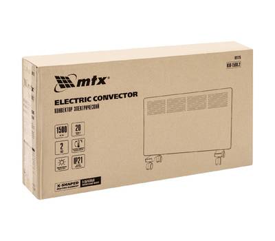 Обогреватель конвекторный MTX КМ-1500.2, 230 В, 1500 Вт, X-образный нагреватель, колеса, термостат