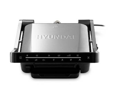 Электрогриль Hyundai HYG-3022 2000Вт серебристый/черный