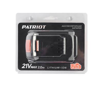 Батарея аккумуляторная PATRIOT PB BR 21V(Max) Li-ion UES 2,0Ah тонкая зарядка