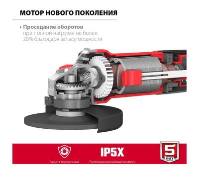 Машина шлифовальная угловая ЗУБР МАСТЕР УШМ-125-805