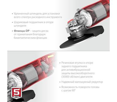 Машина шлифовальная угловая ЗУБР МАСТЕР УШМ-230-2405 П