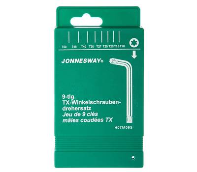 Комплект угловых ключей Jonnesway H07M09S