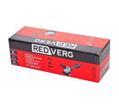 Машина шлифовальная угловая RedVerg RD-AG130-125BLE