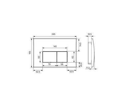 Клавиша смыва IDDIS OPH0000i32K