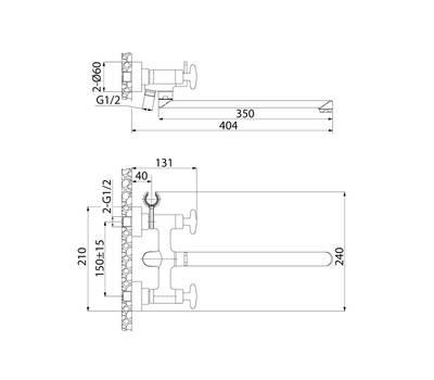 Смеситель для ванны IDDIS ACRSBL2i10WA