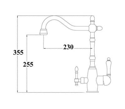 Смеситель для кухни под фильтр ZorG Sanitary ZR 312 YF-33