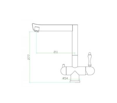 Смеситель для кухни ZorG Sanitary SZR-1017-7B LORA