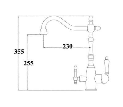 Смеситель для кухни под фильтр ZorG Sanitary ZR 312 YF-50-BR