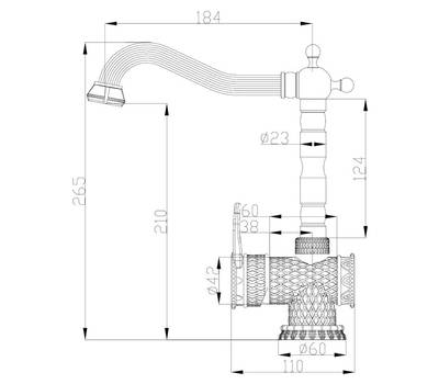 Смеситель для кухни ZorG Sanitary A 408K-SL