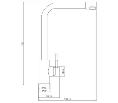 Смеситель для кухни Steel Hammer SH 5191 INOX