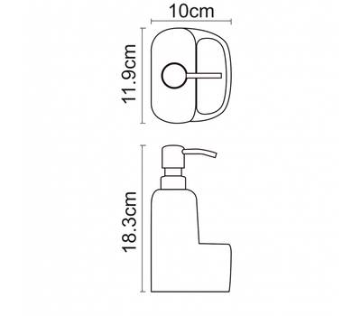 Дозатор жидкого мыла WasserKRAFT K-8499BLACK