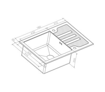 Мойка для кухни ZorG Sanitary GL-7851-BLACK