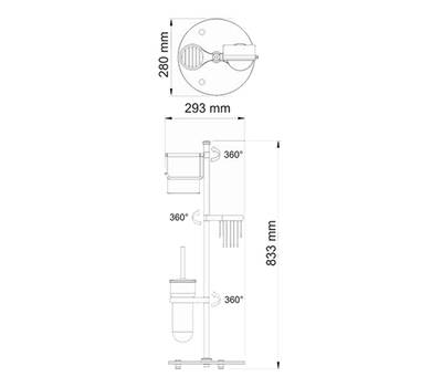 Держатель комбинированный WasserKRAFT K-1256