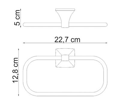 Кольцо для полотенца WasserKRAFT Wern K-2560