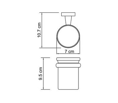 Держатель стакана одинарный WasserKRAFT Lippe K-6528