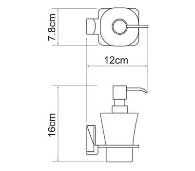 Дозатор жидкого мыла WasserKRAFT Leine K-5099