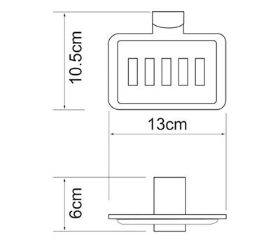 Мыльница WasserKRAFT Leine K-5069 WHITE