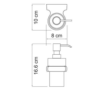 Дозатор жидкого мыла WasserKRAFT Berkel K-6899