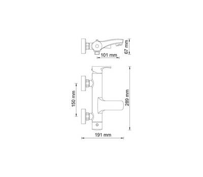 Смеситель для ванны WasserKRAFT Berkel 4801