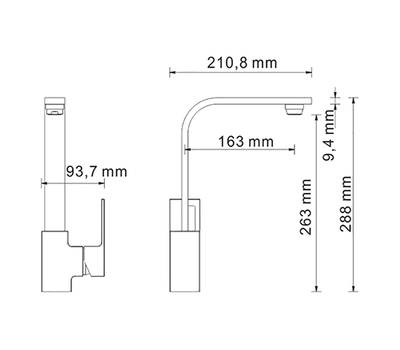 Смеситель для кухни WasserKRAFT Alme 1507