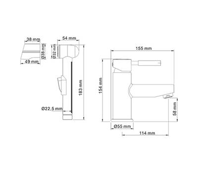 Смеситель для умывальника WasserKRAFT Main 4108