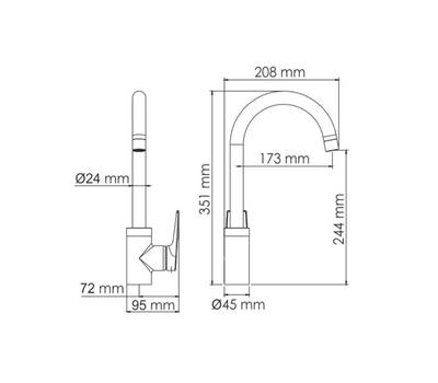 Смеситель для кухни WasserKRAFT 8 407