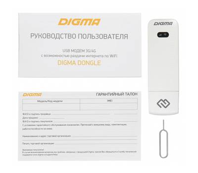 Модем 3G/4G DIGMA DW1961-WT