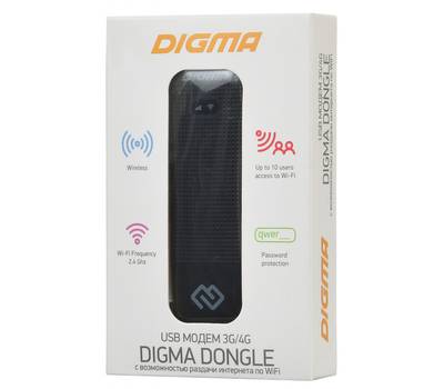 Модем 3G/4G DIGMA DW1961-BK