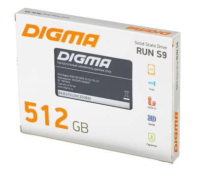 Накопитель SSD DIGMA Run S9 DGSR2512GS93T